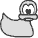 Bild einer Ente von rechts
