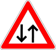 Verkehrszeichen Gegenverkehr