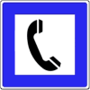 Verkehrszeichen Telefon