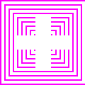 GIF-Animation 2D-Effekt im Pixel-Style