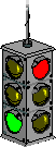 GIF-Animation Ampel im Pixel-Style