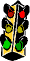 GIF-Animation Ampel im Pixel-Style