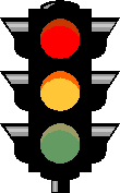 GIF-Animation Ampel im Pixel-Style