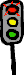 GIF-Animation Ampel im Pixel-Style