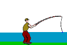 GIF-Animation Angeln im Pixel-Style
