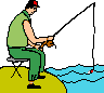 GIF-Animation Angeln im Pixel-Style