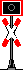 GIF-Animation Bahnübergang im Pixel-Style