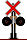 GIF-Animation Bahnübergang im Pixel-Style