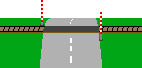 GIF-Animation Bahnübergang im Pixel-Style