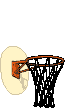GIF-Animation Basketball im Pixel-Style