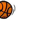 GIF-Animation Basketball im Pixel-Style
