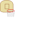 GIF-Animation Basketball im Pixel-Style