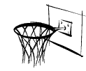 GIF-Animation Basketball im Pixel-Style