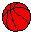 GIF-Animation Basketball im Pixel-Style