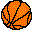 GIF-Animation Basketball im Pixel-Style