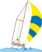 GIF-Animation Boot im Pixel-Style