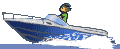 GIF-Animation Boot im Pixel-Style