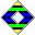GIF-Animation Buntes im Pixel-Style