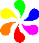 GIF-Animation Buntes im Pixel-Style