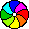 GIF-Animation Buntes im Pixel-Style