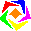 GIF-Animation Buntes im Pixel-Style
