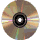 Animation im Uhrzeigersinn rotierende stehende goldbunte CD