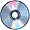 Animation im Uhrzeigersinn rotierende silbergraue CD