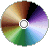 Animation im Uhrzeigersinn rotierende bunte CD