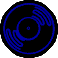 Animation blinkende blaue CD im Neonstyle