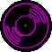 Animation blinkende pinke CD im Neonstyle