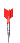 Animation roter drehender Dartpfeil