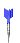 Animation blauer drehender Dartpfeil