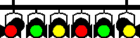 GIF-Animation Discolicht im Pixel-Style