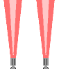 GIF-Animation Discolicht im Pixel-Style