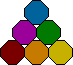 GIF-Animation Discolicht im Pixel-Style