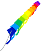 GIF-Animation Drachen (Kite) im Pixel-Style