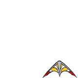 GIF-Animation Drachen (Kite) im Pixel-Style