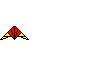 GIF-Animation Drachen (Kite) im Pixel-Style