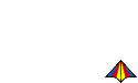 GIF-Animation Drachen (Kite) im Pixel-Style