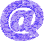 Animation blaues drehendes @-Zeichen