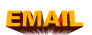 Animation gelber Text EMAIL sprint jede Buchstabe nach vorne