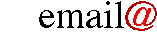 Animation schwarzer Text email wird von rotem @-Zeichen umkreist