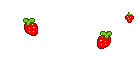 Animation herabregnende Erdbeeren