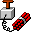 GIF-Animation Explosives im Pixel-Style