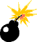 GIF-Animation Explosives im Pixel-Style