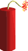 GIF-Animation Explosives im Pixel-Style