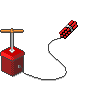 GIF-Animation Explosives im Pixel-Style