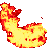 GIF-Animation Feuer im Pixel-Style