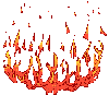 GIF-Animation Feuer im Pixel-Style