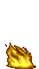 GIF-Animation Feuer im Pixel-Style